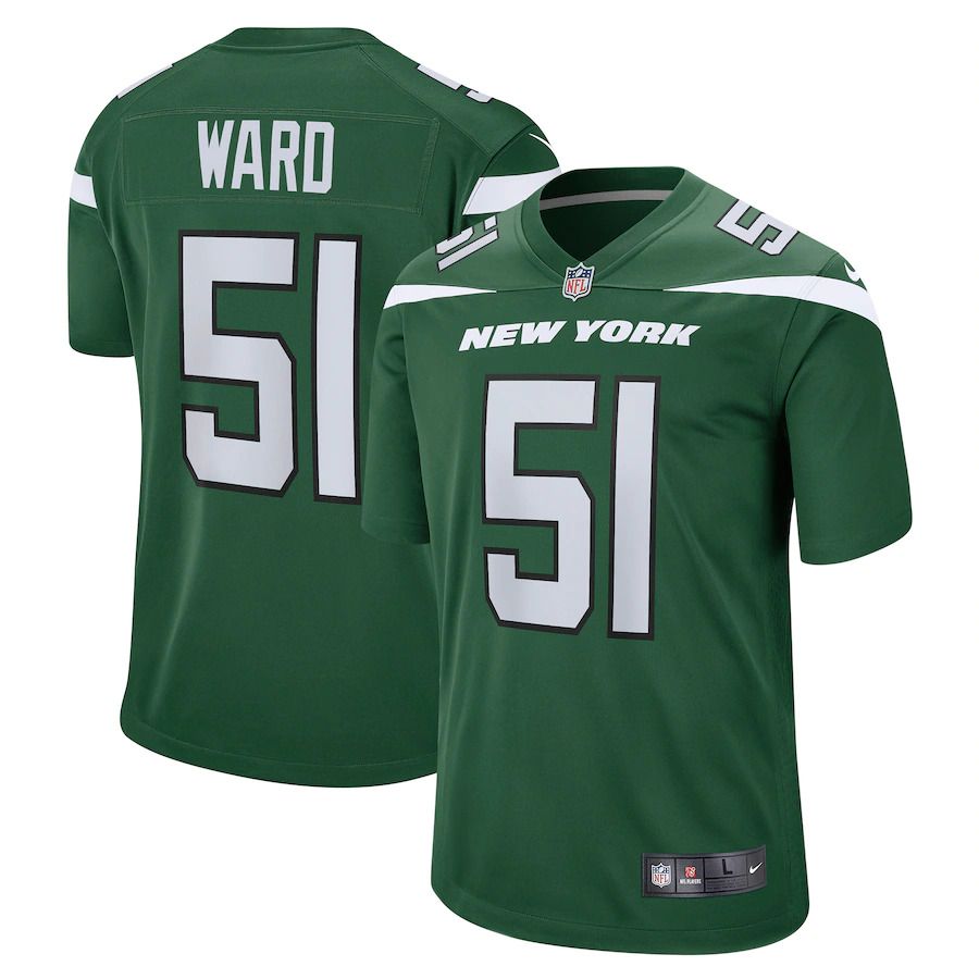 Men New York Jets 51 Tim Ward Nike Gotham Green Game NFL Jersey
